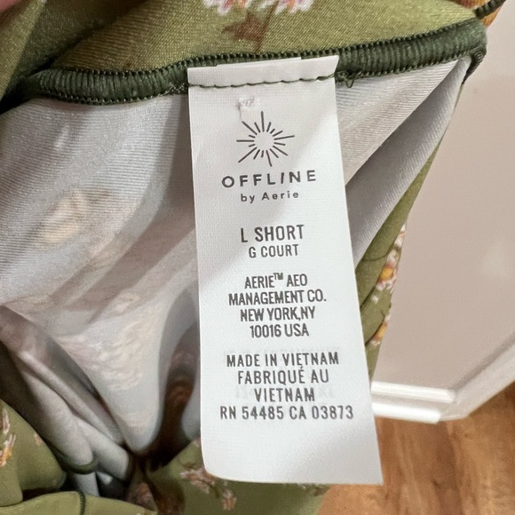 aerie offline hi-rise crossover 7/8 leggings size L short - Picture 8 of 11